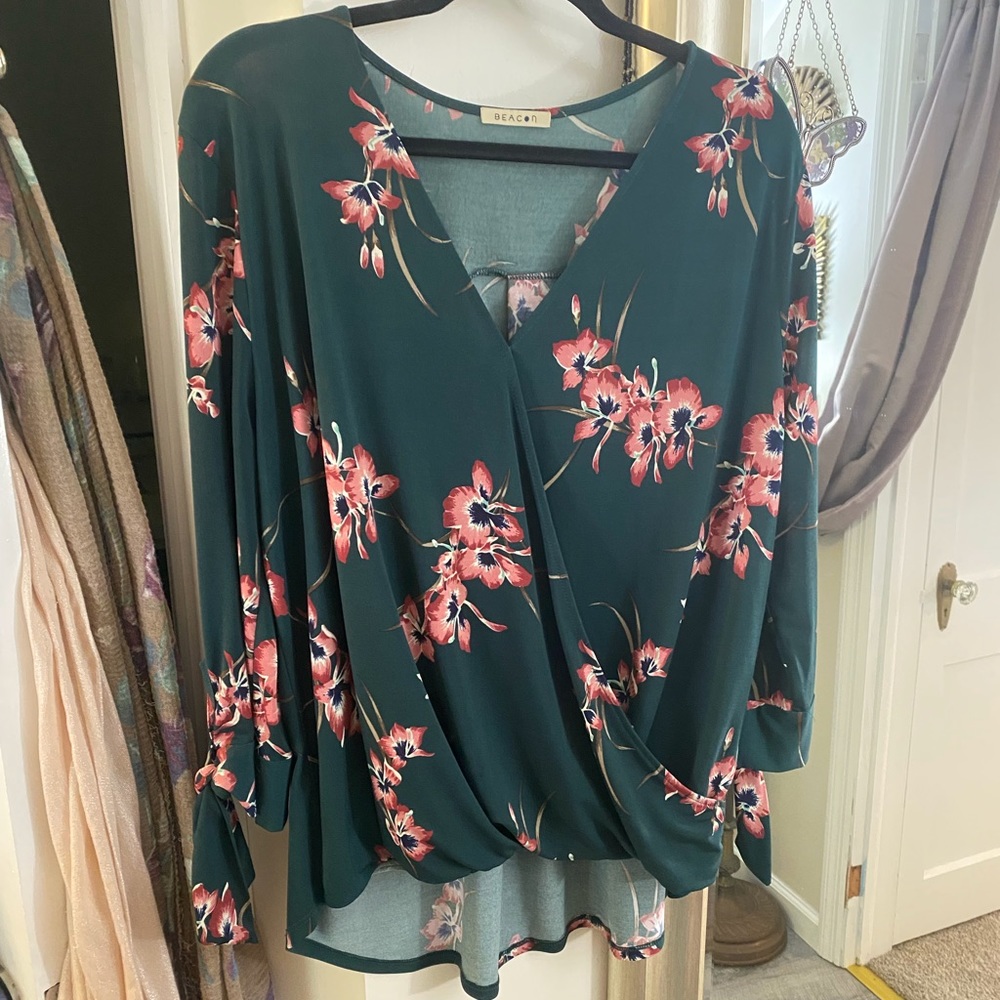 Beacon Green Floral Blouse